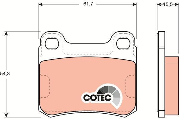 Колодки тормозные MB 190 (201) 84-, C (W202) 93-, E (124) 93- задние \ TRW GDB911
