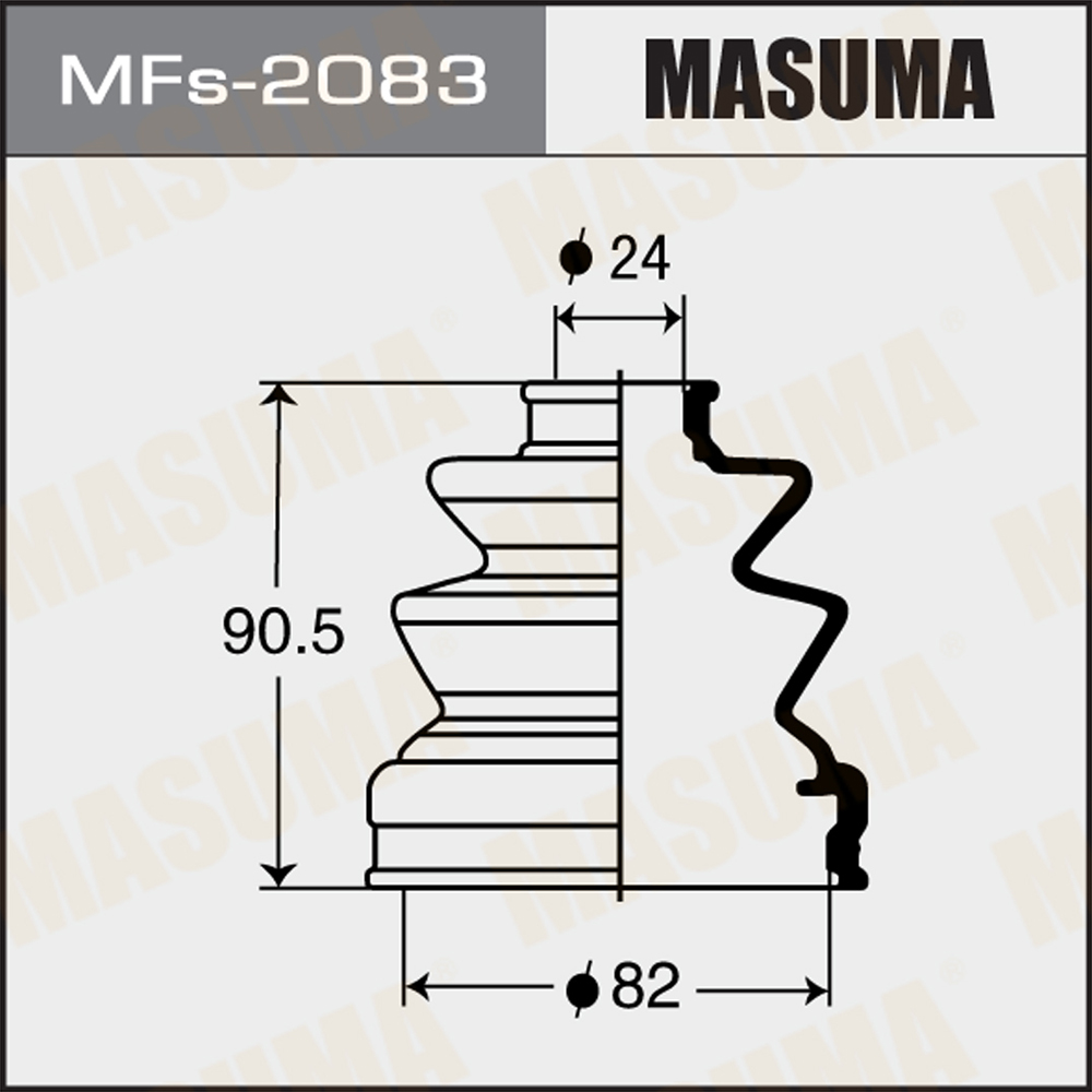 Пыльник ШРУС силикон Masuma