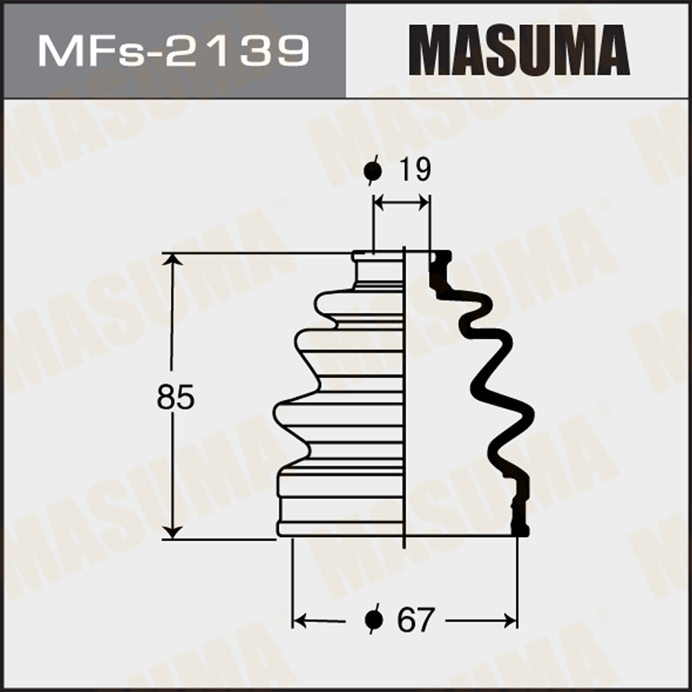 Пыльник ШРУС силикон Masuma