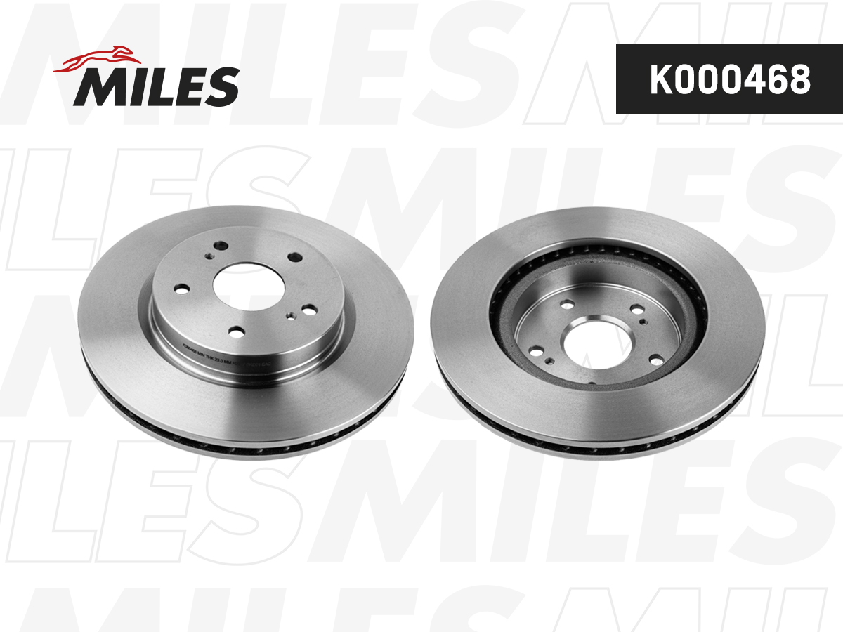 Диск тормозной Suzuki Grand Vitara 05- передний вентилируемый Miles