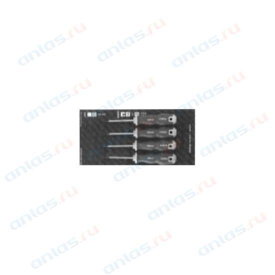 Набор отверток Torx 4 пр. T6H-9H с отверстием Force 