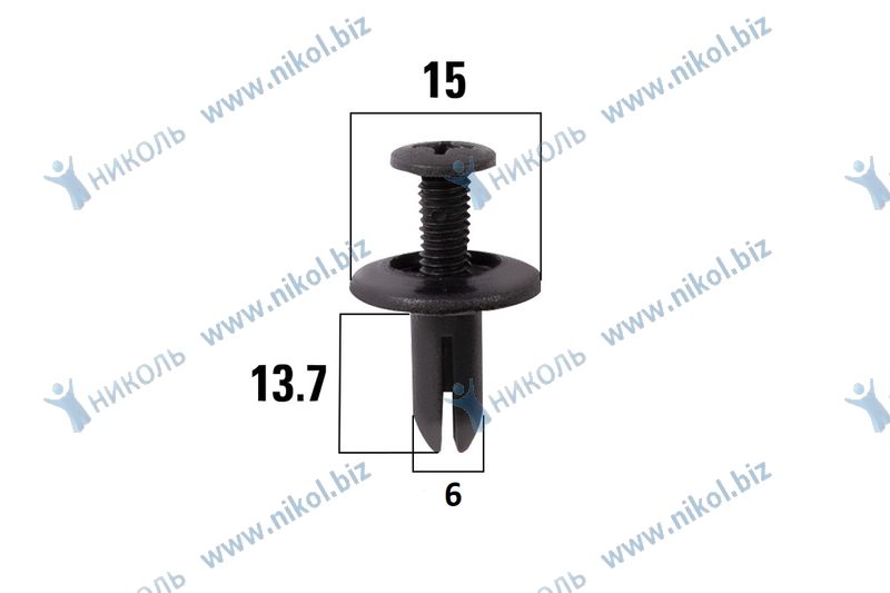 Пистон иномарки Toyota Wish, Tundra KRAFT (крат_уп_50шт)