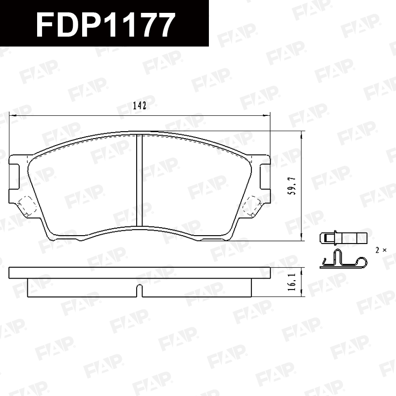 Колодки тормозные MAZDA Eunos 800 2.3L 1993.09-1998.07 перед. смесь CERAMIC FAP