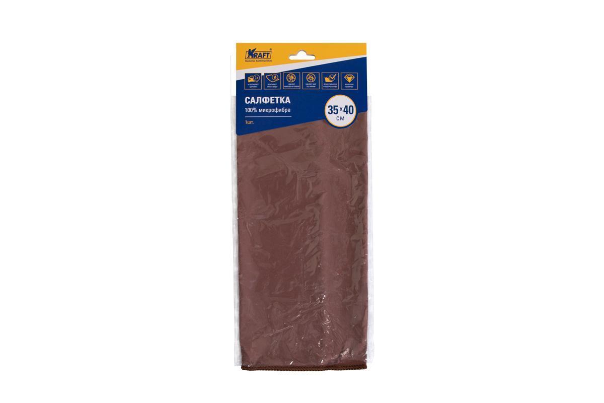 Салфетка Kraft микрофибра для стекол 35 х 40 см