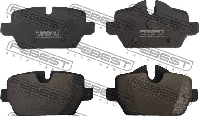 Колодки тормозные BMW 1 (E81, E87) 04-12, 3 (E90) 04-11 задние \ FEBEST 1901-E90R