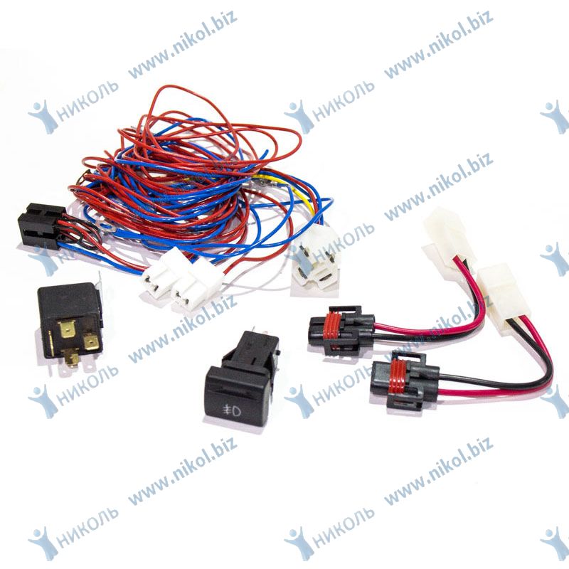 Провода противотуманных фар 2170 (жгут) полный к-т с переходниками Н11
