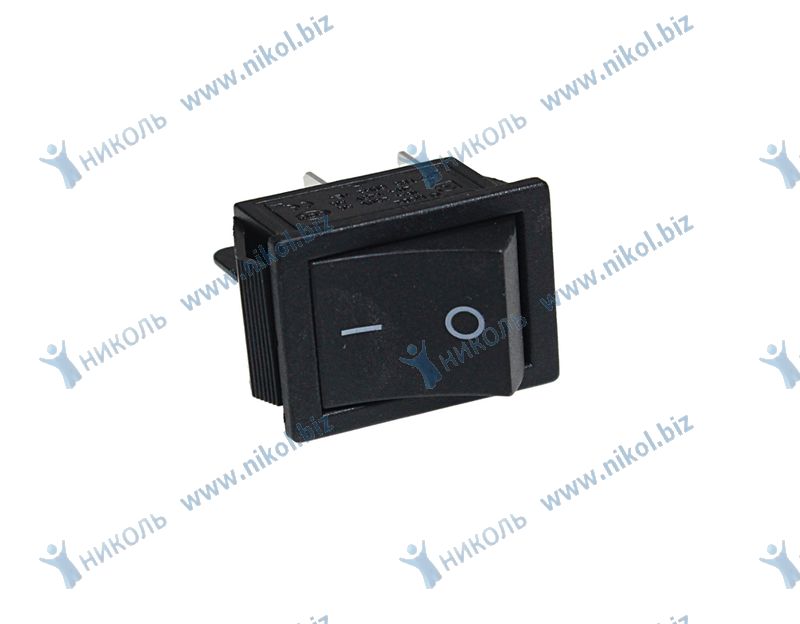 Клавиша 250V 16А черная (4конт.) ON-OFF TM Nord YADA