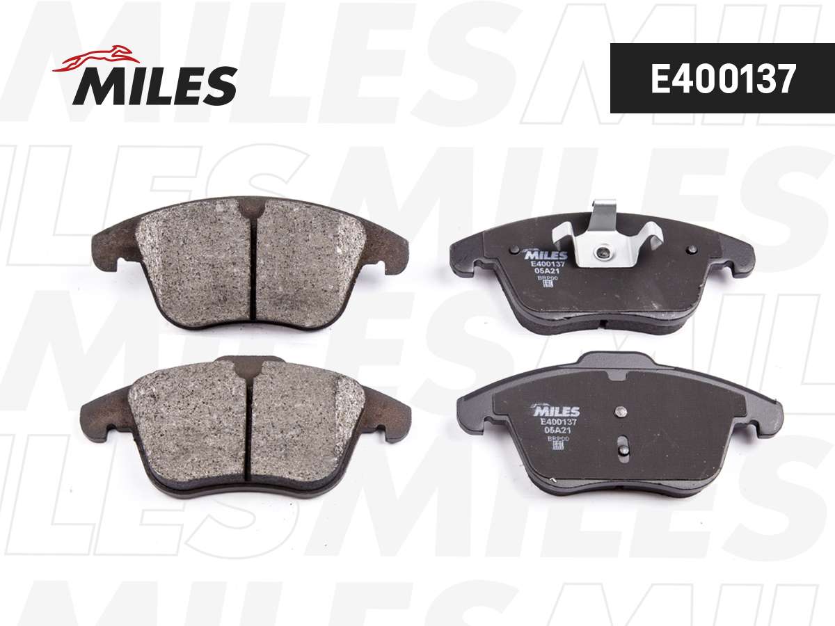Колодки тормозные Ford Mondeo 07-, S-Max 06-; Volvo S80 06-/XC70/V70 07- передние Low-metallic Miles