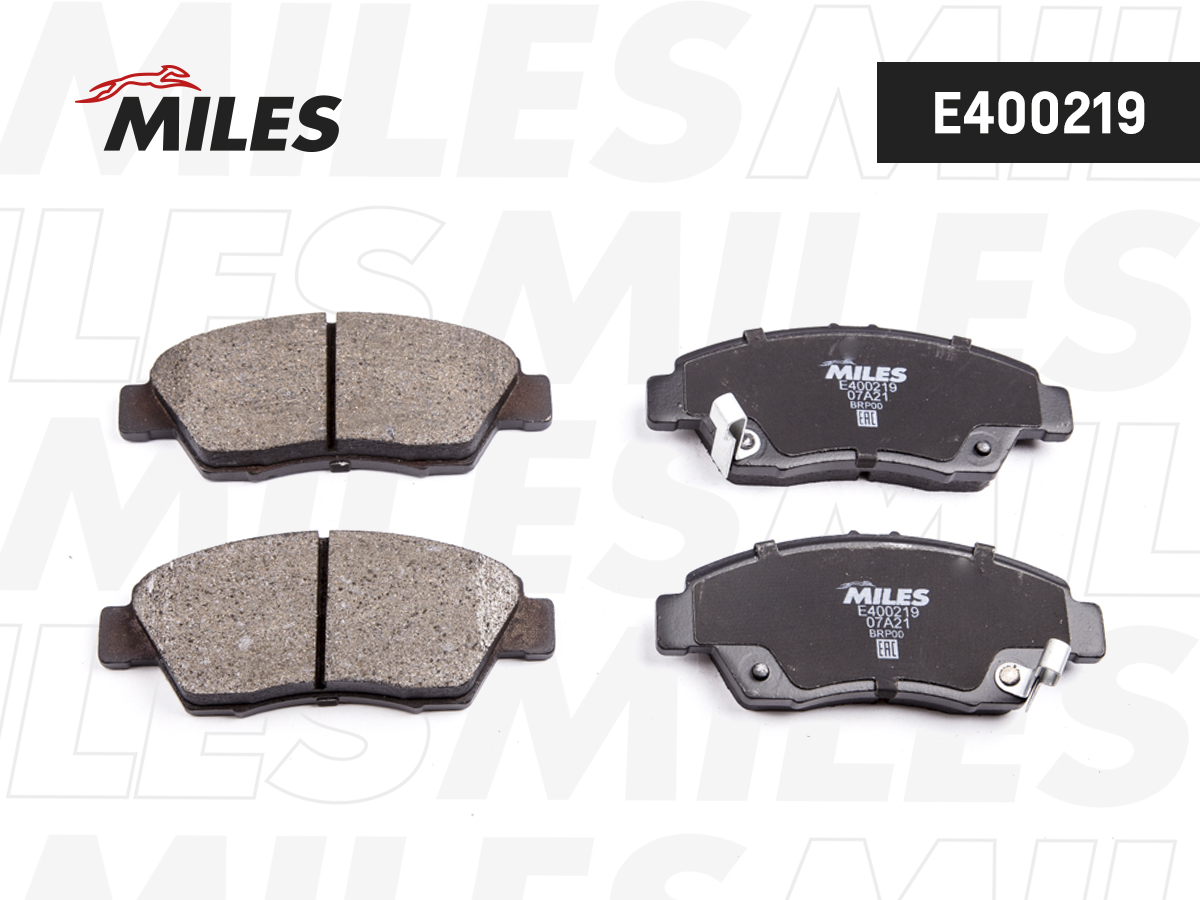 Колодки тормозные Honda Civic 91-05 передние Low-metallic Miles