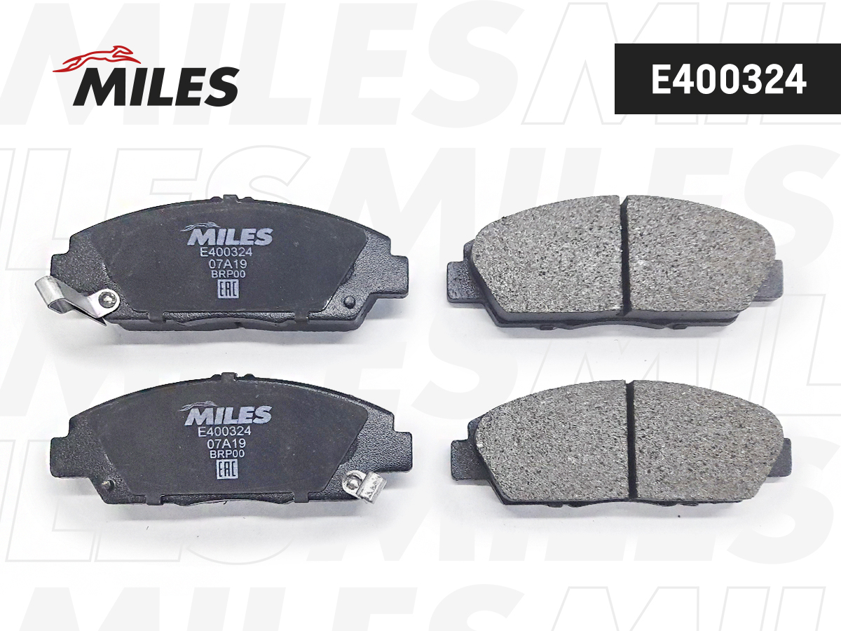 Колодки тормозные Honda Accord, Prelude 93-98 передние Low-metallic Miles
