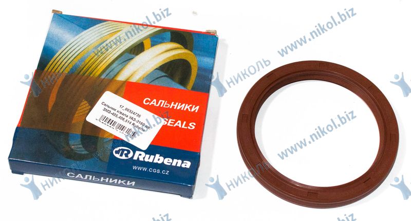 Сальник коленвала ГАЗ 406 задний 80х100х10 Rubena