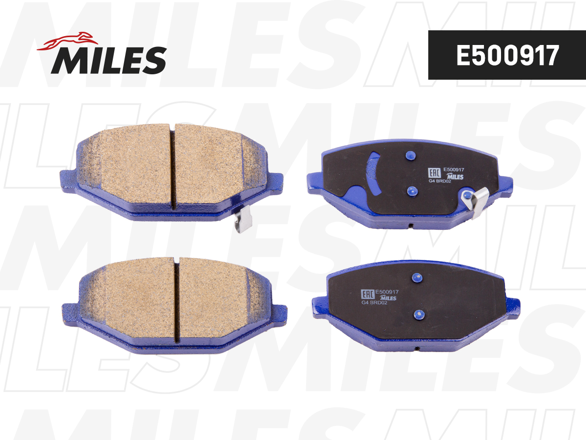 Колодки тормозные Geely Coolray 18- передние MILES E5