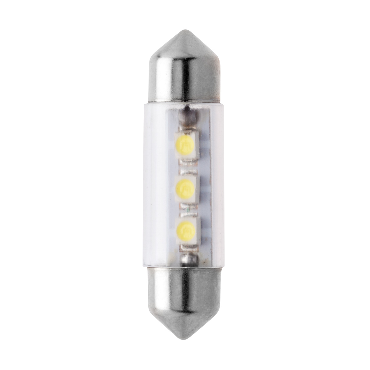 Лампа светодиодная 12V 10W салонный 36 мм белый 3 SMD 10 шт. Маяк