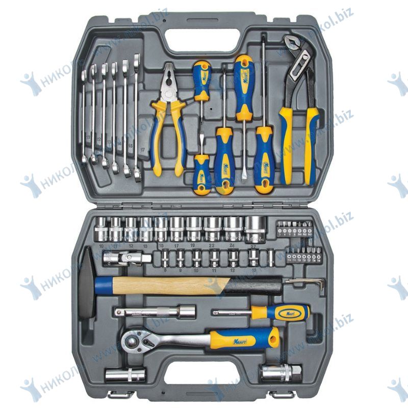 Набор инструмента KRAFT PRO 56 пр 1/2"-1/4"