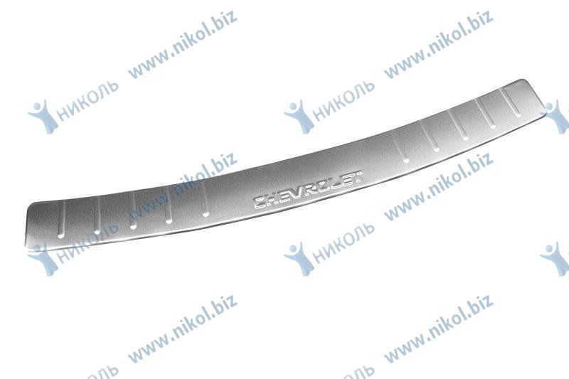 Накладка бампера CHEVROLET Lacetti заднего универсал DolleX (нерж.сталь)