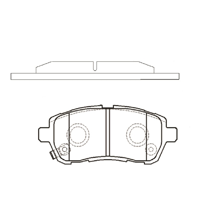 Колодки тормозные Ford Fiesta 08-; Mazda 2 07- передние \ CTR GK0145 (CKD-22)