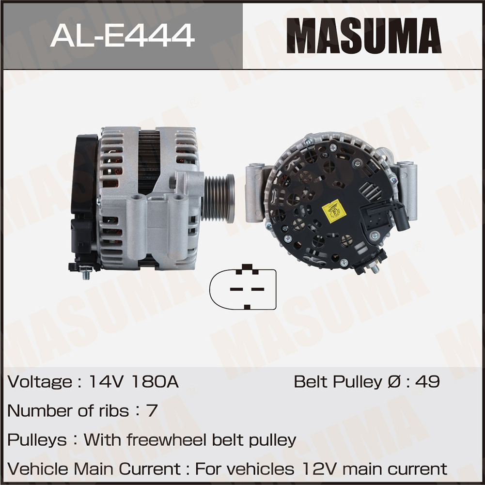 Генератор BMW / N52B30 (14V/180A) Masuma