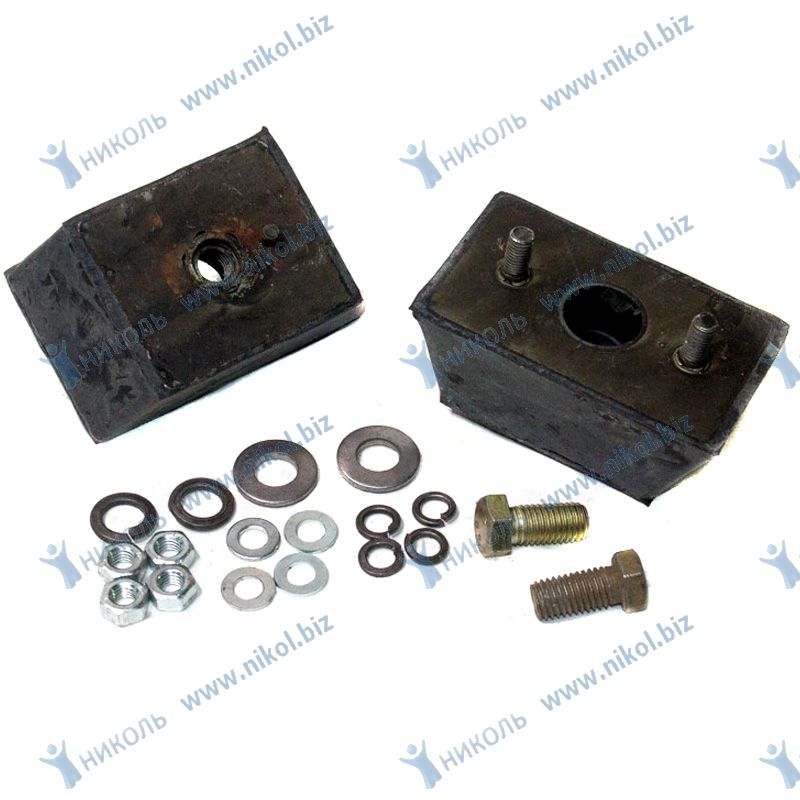 яяяПодушка двигателя ГАЗ-3302 (лодочка широкая) (к-т=2 шт с креп) НОРМАН