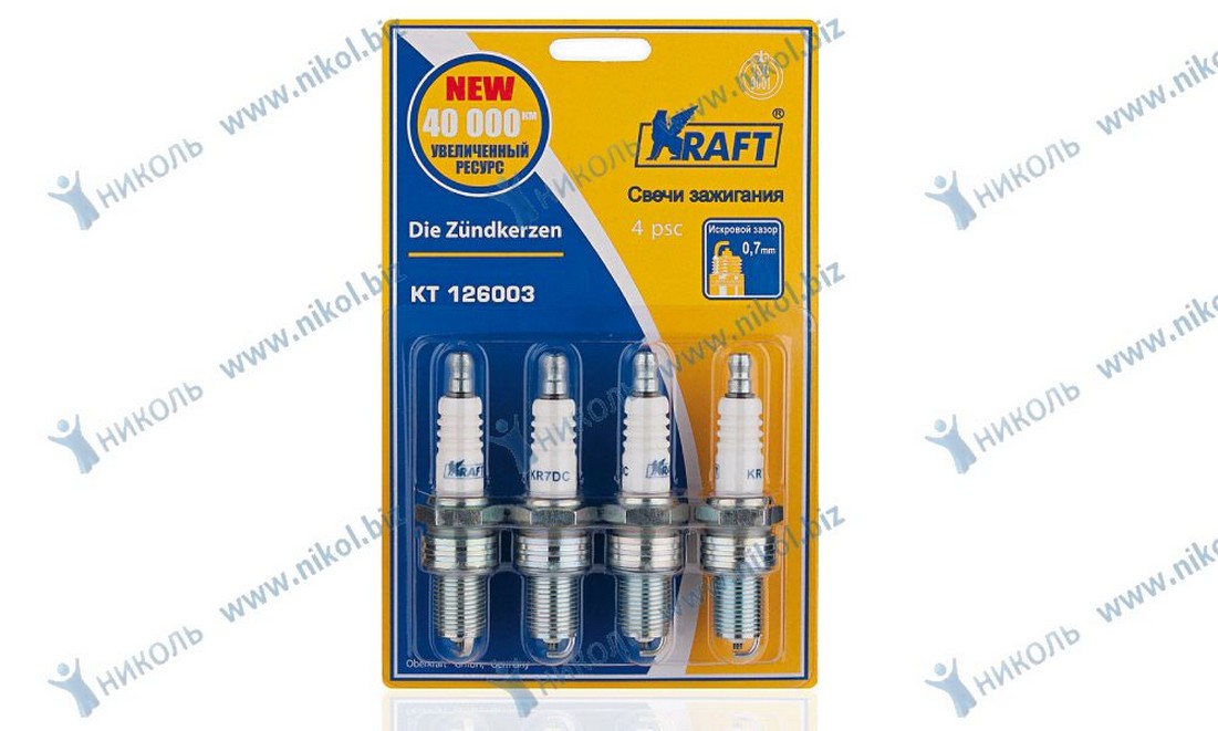 Свеча KRAFT 2108-10 карб (к-т=4шт)