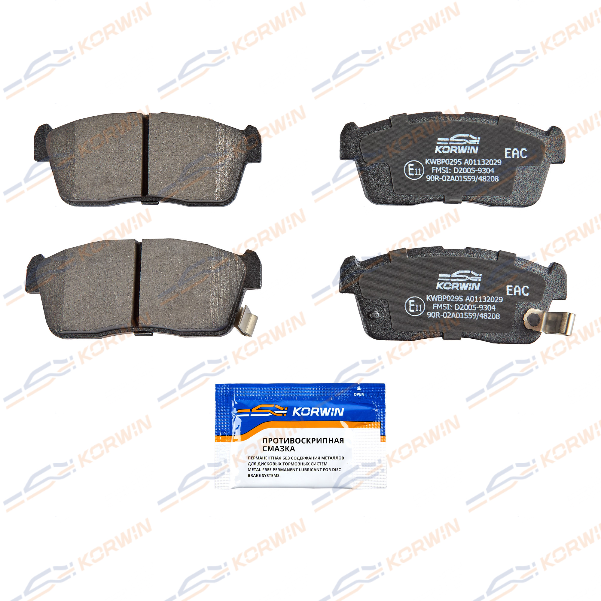 Колодки тормозные перед. Toyota bB II 05-16/Suzuki Alto (FF/GF) 04-/Mazda_KORWIN