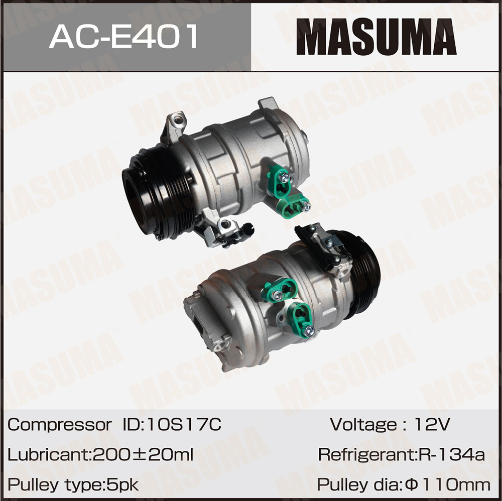 Компрессор кондиционера BMW X5 (E53) 99- M54B30, M57D30, M62B44 Masuma