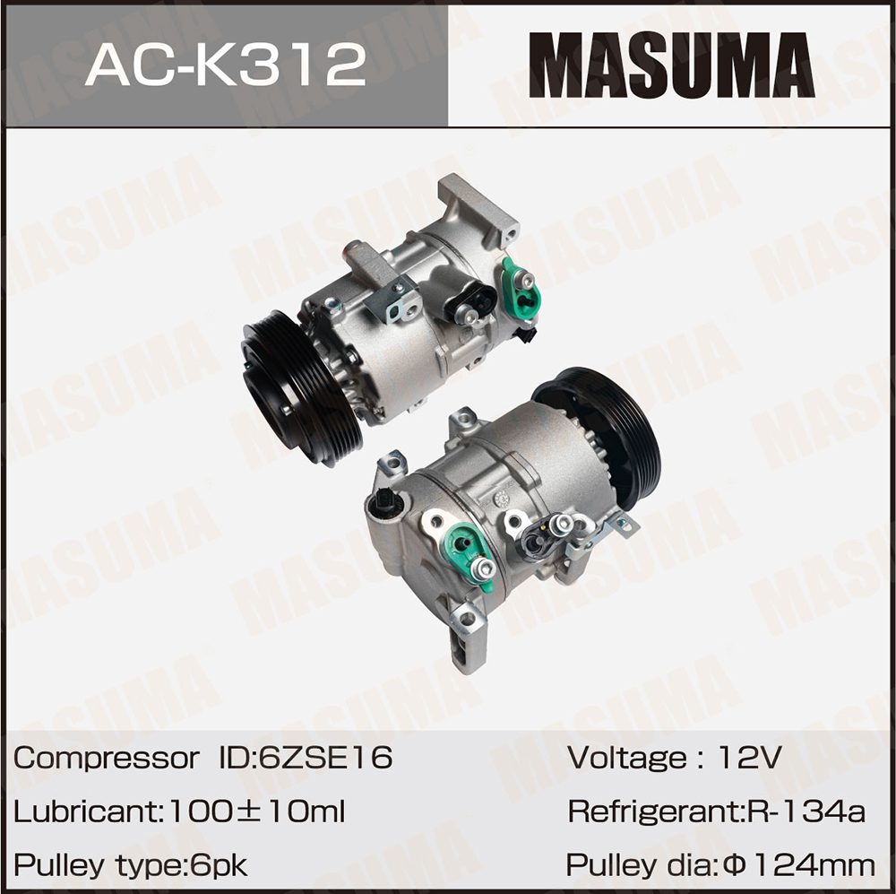 Компрессор кондиционера Hyundai Creta 16- 1.6i GAMMA Masuma