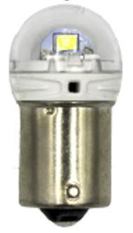 Лампа светодиодная 12V 21W металлический цоколь 1-конт. белый 6 SMD (поворот) T15 Silver 2 шт. блистер Маяк