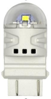 Лампа светодиодная 12V 27/7W без цоколя белый 6 SMD 3157 Silver 2 шт. блистер Маяк