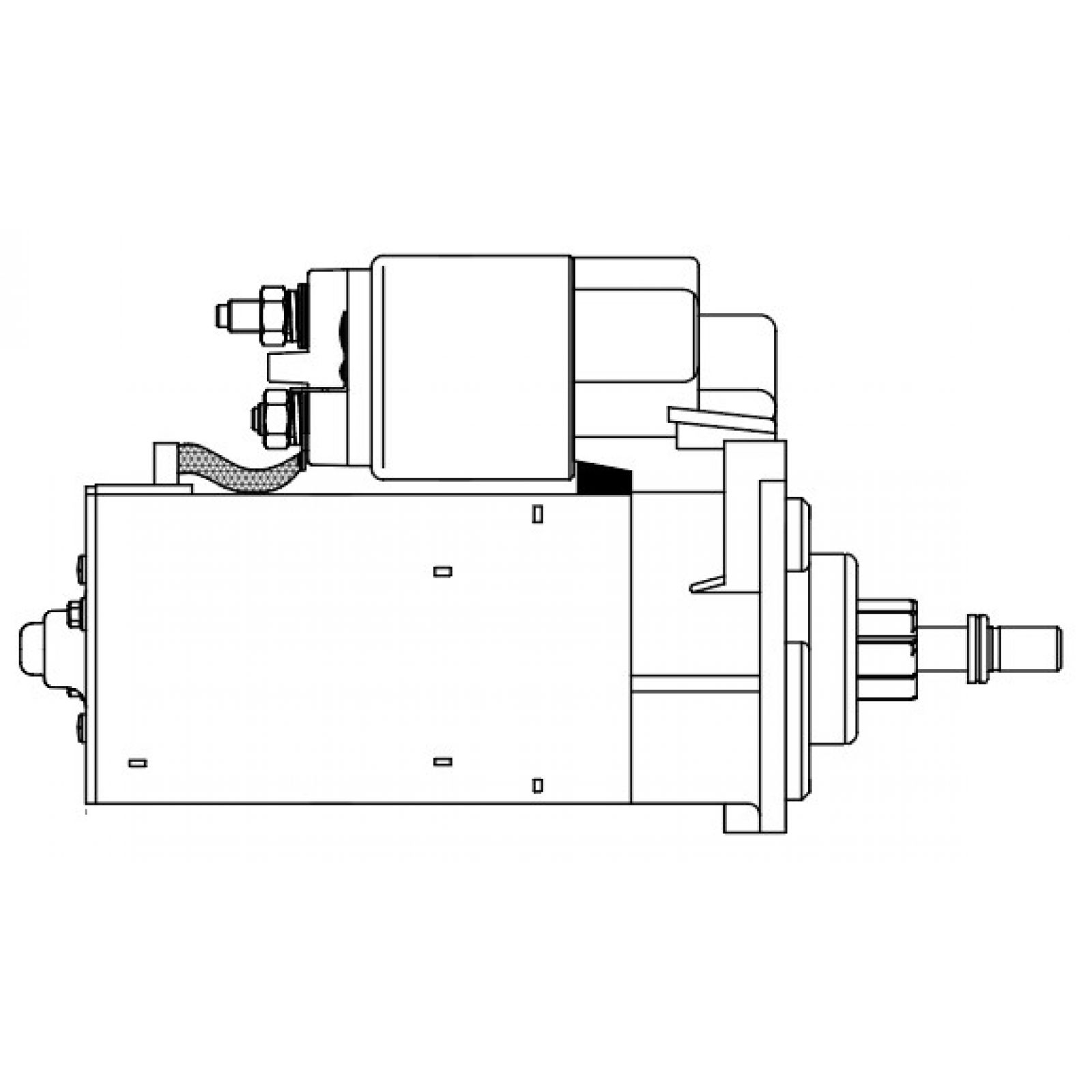 Стартер VAG Transporter T4 (90-) 1.9D/2.4D/2.5TDI/2.5i 1,7кВт StartVolt