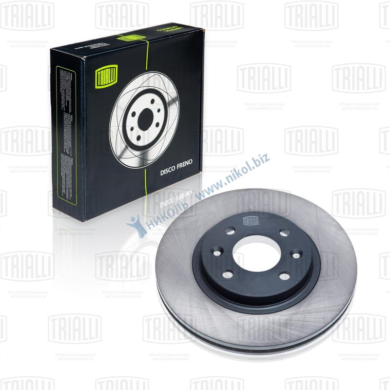 Диск тормозной Renault Logan 1.6 16V вен R14 Trialli 7701206339 (к-т=2шт) (крат_уп_2шт)