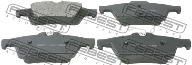 Колодки тормозные Ford Focus II 04-, III 11-; Mazda 3 (BK, BL) 03-14, Volvo S40 04- задние \ FEBEST 2101-CBSR