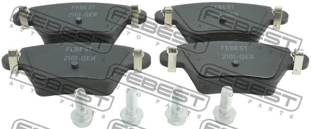 Колодки тормозные Ford Mondeo III 00-, Jaguar X-Type 01-, Renault Kangoo 01- задние дисковые \ FEBEST 2101-GER