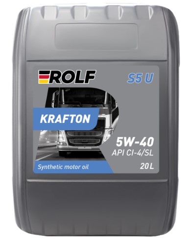 Масло моторное Rolf Krafton S5 U 5W-40 API CI-4/SL синтетическое 20л / 5W40