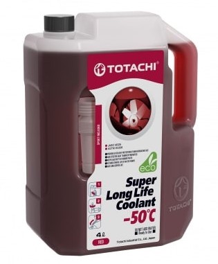 Антифриз TOTACHI SUPER LLC RED -50 C красный 4 кг