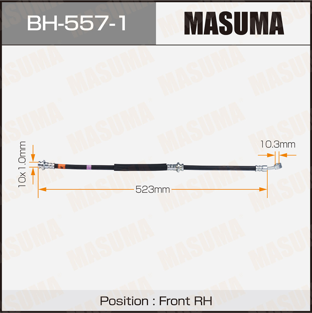 Шланг тормозной N-/front/Bassara, R'nessa, Presage RH Masuma 