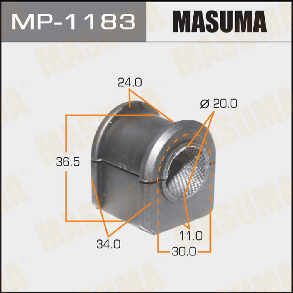 Втулка стабилизатора Mazda 5 (CR) 07- заднего MASUMA
