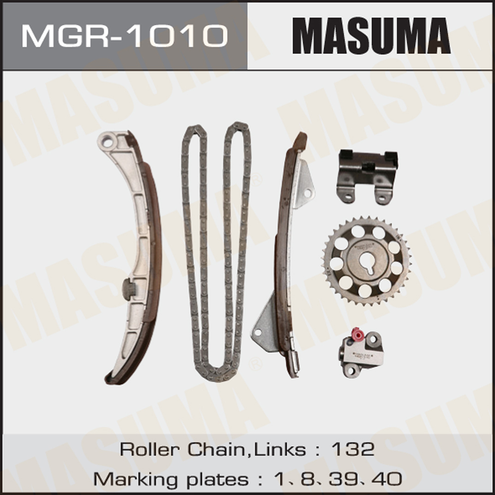 Комплект цепи ГРМ Toyota Auris 06-, Corolla Fielder 04-, Vitz 05- 1NZ-FE Masuma