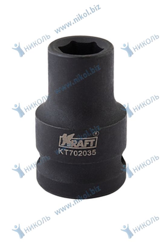 Головка ударная торцевая (1/2") 6-гр 10мм CrMo KRAFT