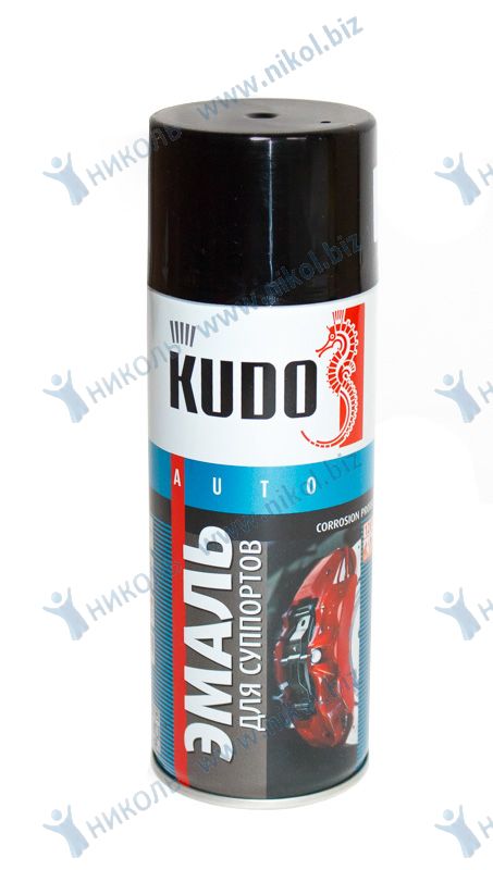 яяяКраска для суппортов аэроз черная KUDO (520мл)