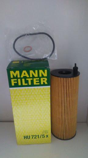 Фильтр масляный BMW 3 (E90) 05-, 5 (E60, F10) 05- X5 (E70) 12- (N47, N57) Diesel MANN HU7215X
