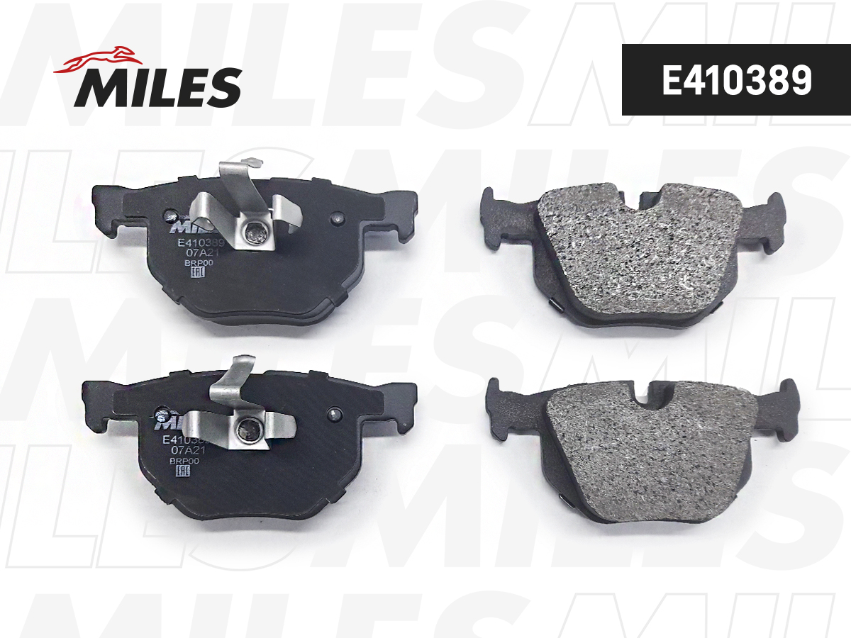 Колодки тормозные BMW 3 (E90-E93) 05-, X1 (E84) 09- задние Miles Low-metallic