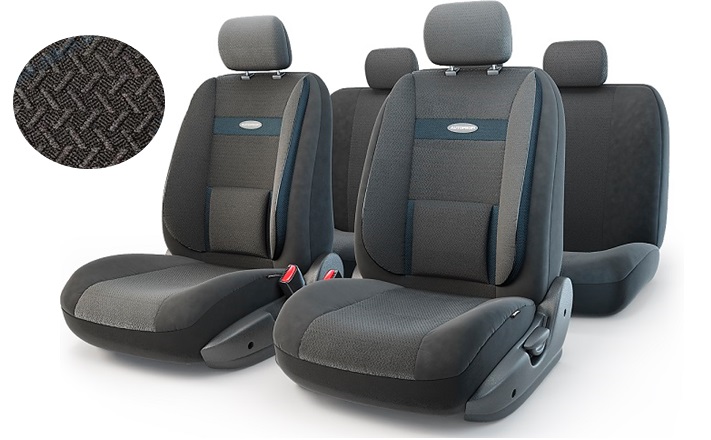 Чехлы универс AUTOPROFI Comfort жаккард (11 предм) ATTACHE