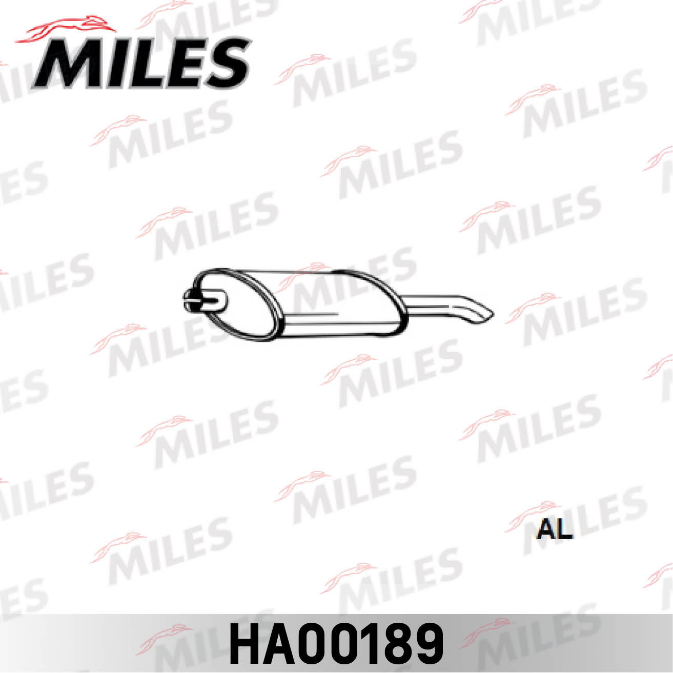 Глушитель MILES (сталь с алюминизированным покрытием)