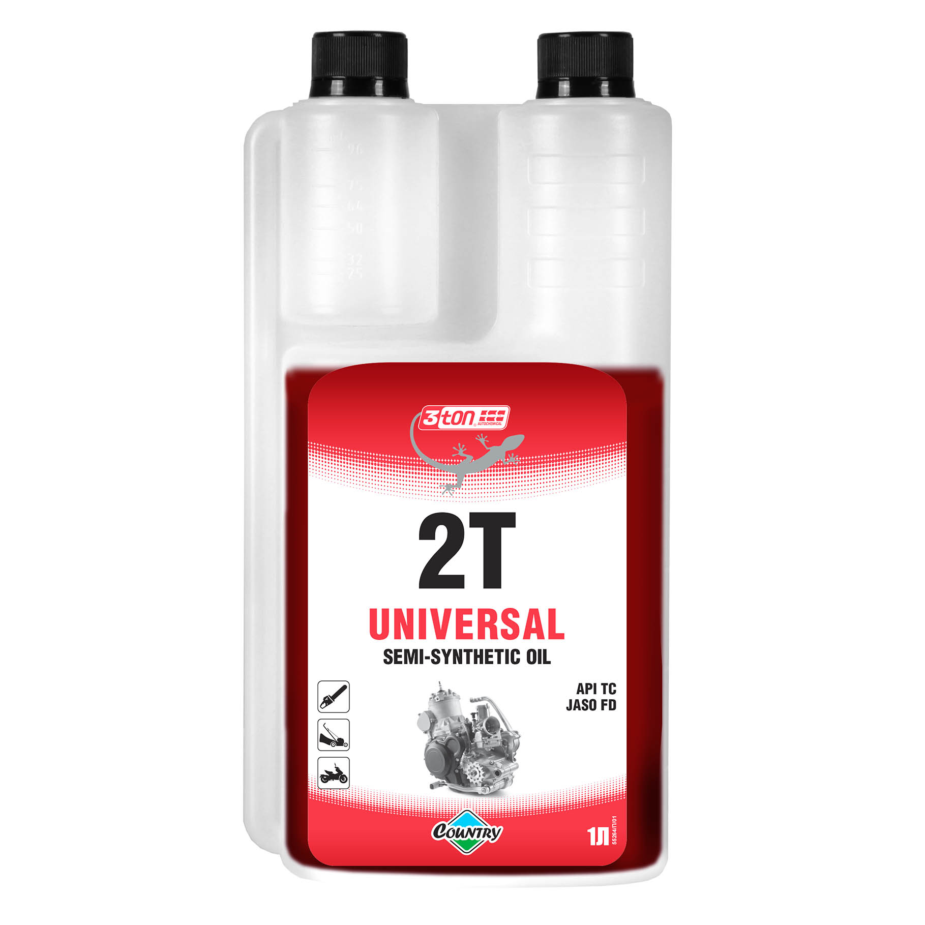 Масло 2Т полусинтетика Country API TC Universal с дозатором 1л 