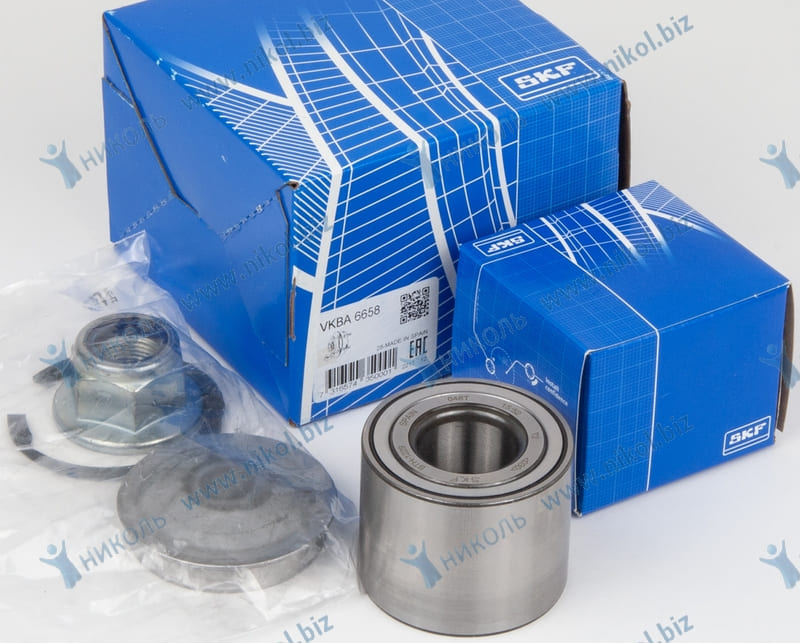 Подшипник ступицы Renault LOGAN 07-, SANDERO задн 25*55*43 с крепл SKF 7701210004