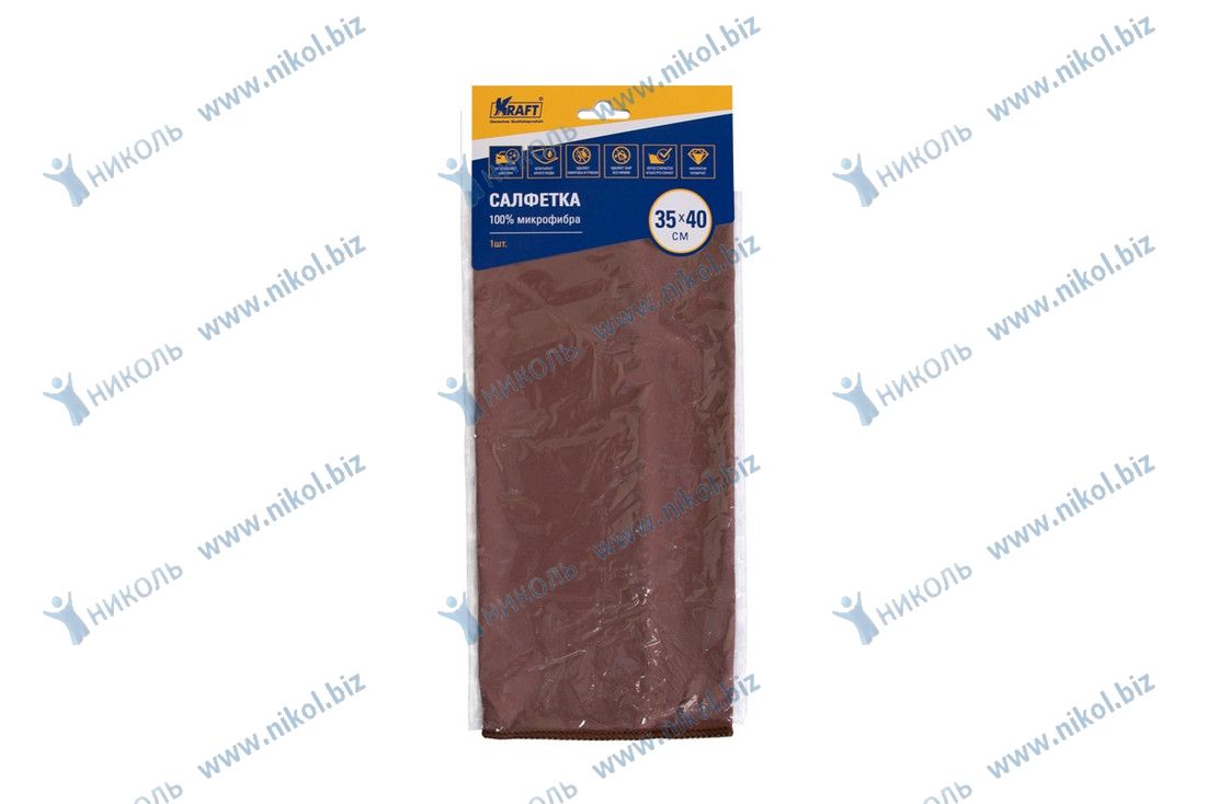 Салфетка микрофибра KRAFT для стекол (35*40см)