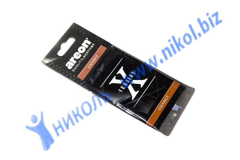Освежитель подвесной AREON X-VERSION кокос (картон)