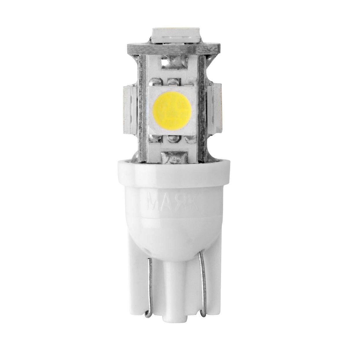 Лампа светодиодная 12V 5W без цоколя белый 5 SMD (габариты, повт.поворотника) 10 шт. Маяк