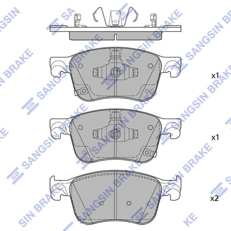 Колодки тормозные HONDA ACCORD 18- пер SANGSIN BRAKE
