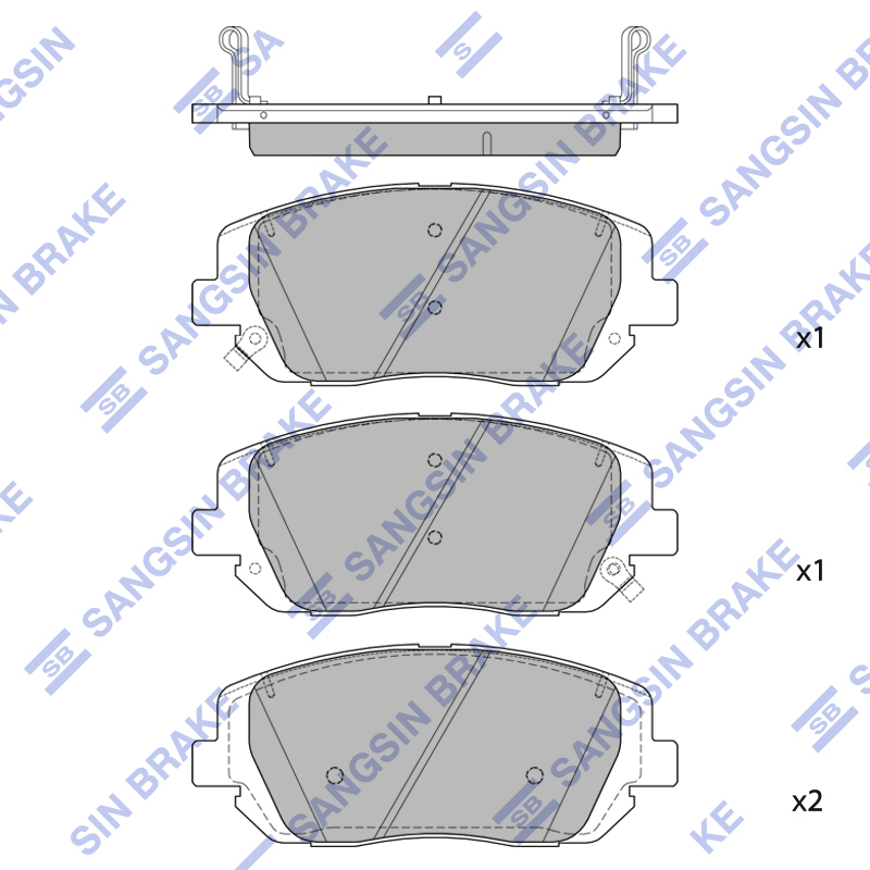 Колодки тормозные KIA MOHAVE 20- пер. SANGSIN BRAKE